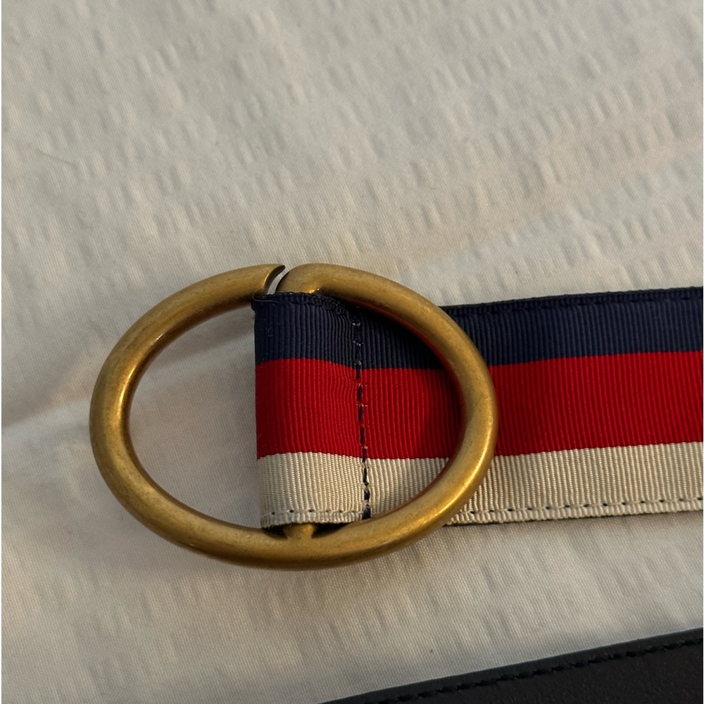 Gucci Sylvie stripe belt